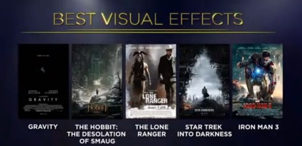 Nominadas Oscar Efectos especiales 2013